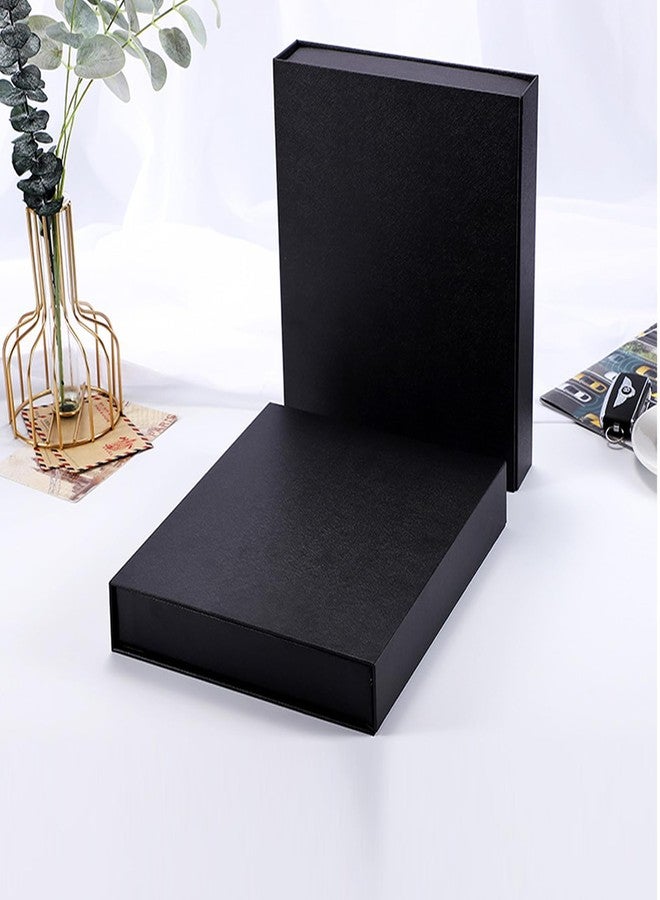 HingoFuni Decorative Photo Storage Box with Lid, 8x10 inch Black Photo Organizer Perfect to Store Your Pictures, Documents, Scrapbooking Supplies, Keepsakes and Other Memories in Style - Image 4